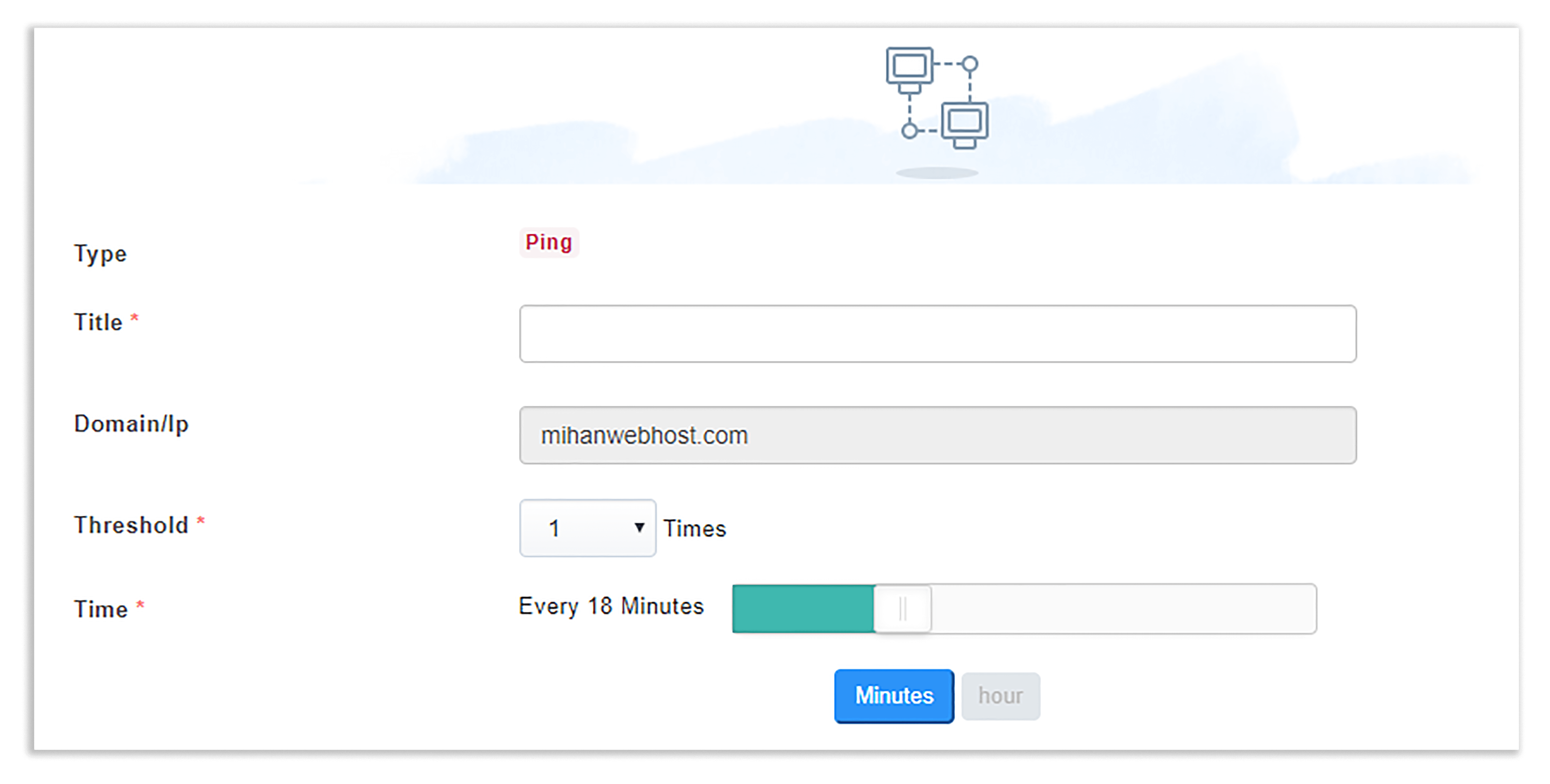 Ping Monitor to your server or website