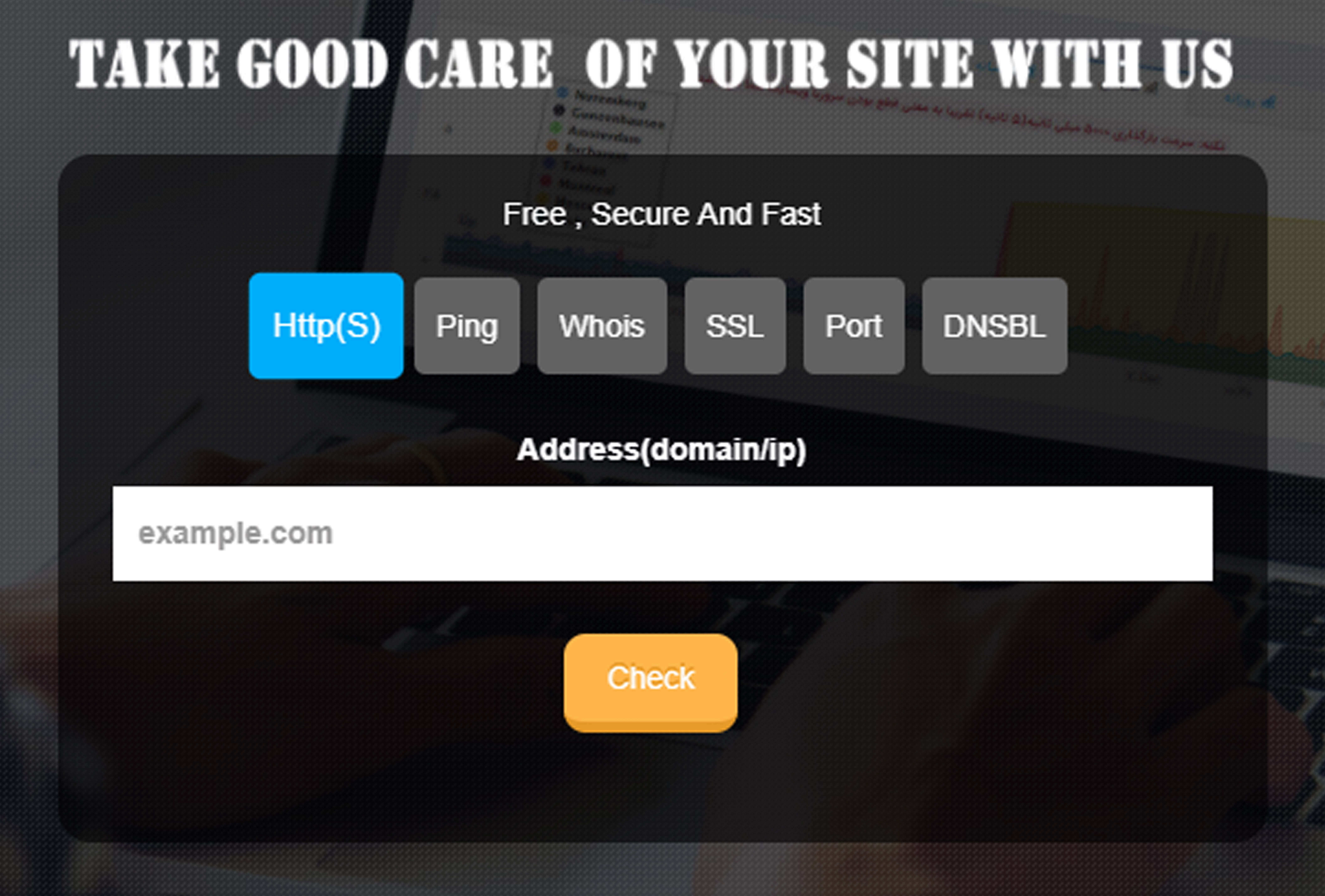 Site and server reviews with free analytics tool